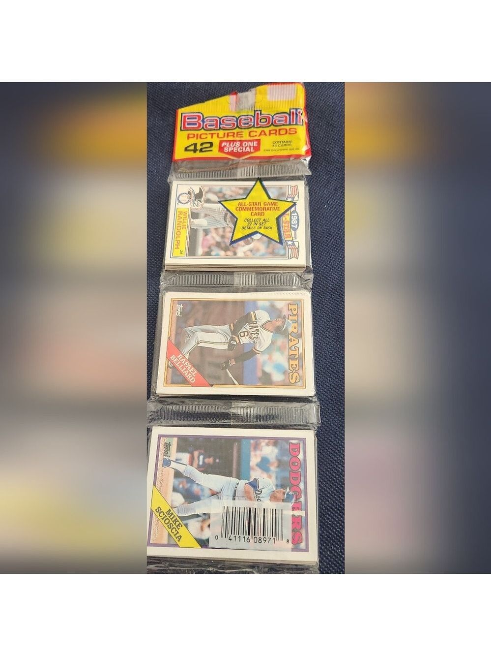 NIB 1988 Topps Baseball 42 Card Rack Pack Factory Sealed 1 Random Pack